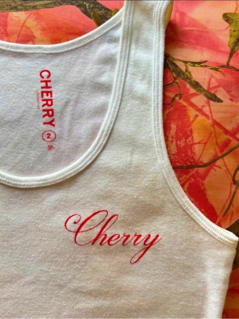 Cherry brand crop tank. RARE Trending half top.